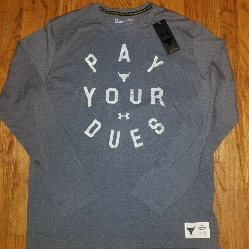 UNDER ARMOUR PROJECT ROCK LONG SLEEVE SHIRT MENS